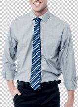 Smiling young businessman standing