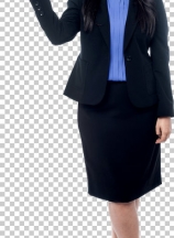 Business woman presenting something