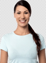 Attractive young smiling woman