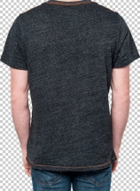 Back pose of stylish young guy