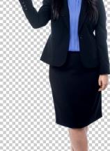 Business woman presenting something