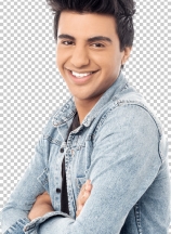 Casual smiling man with arms crossed