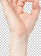 Closeup of mang hand gesturing