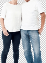 Casual image of a fashionable young couple