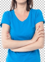 Casual portrait of smiling middle aged woman