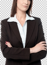 Business manager posing with her arms crossed