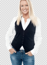Smiling young business woman
