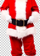 Authentic look of traditional father christmas